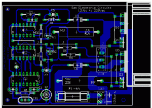 50W Inverter 12VDC to 220VAC component placement