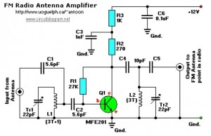 fm receiver antenna amplifier