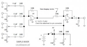 simple mixer circuit diagram