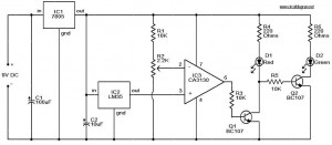 temperature leds indicator