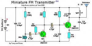 9V mini fm transmitter