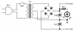 10W amplifier power supply
