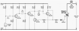 sound activated light diagram