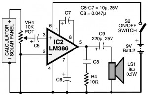 laser communication - receiver circuit diagram