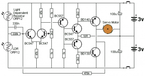 White line follower circuit diagram