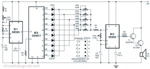 Door Bell with Flashing LEDs