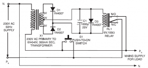 Electronic devices protector diagram