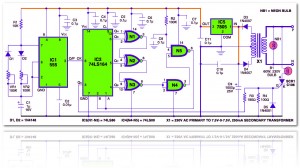 Electronic candle circuit diagram