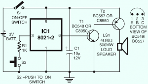 Ding-dong Doorbell Circuit Design