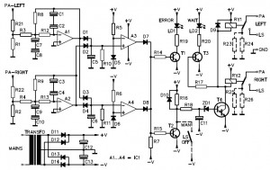 Stereo Speaker Protection Circuit