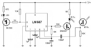 Proximity Infrared Detector Circuit