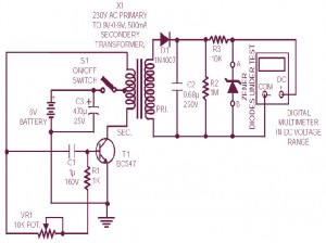 Diode Zener Tester Circuit Diagram