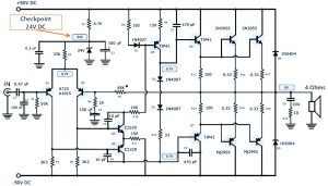 120W Power Amplifier Schematic Design