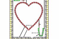 Flashing heart schematic diagram