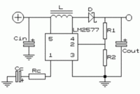 6V to 12V DC to DC Converter schematic diagram