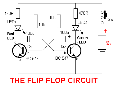 Analog flip-flop circuit diagram