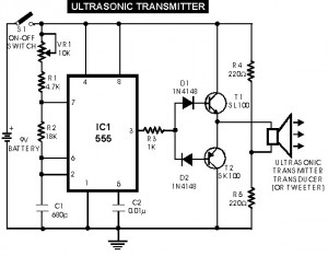 Ultrasonic transmitter - switch