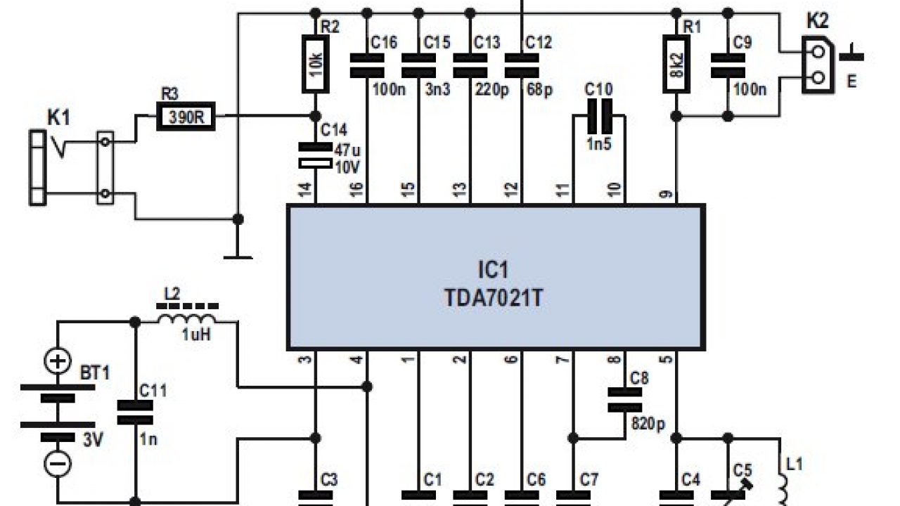 Tda7021t схема включения