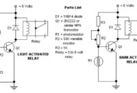 light dark activated relay circuit electronic