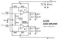 Stereo 12W Audio Amplifier Circuit