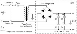 Symmetrical Dual Polarity Power Supply Circuit