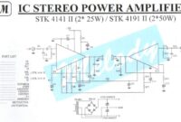 2 x 25W Stereo Power Amplifier Circuit STK4141II