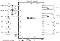 TDA7381 4 x 25W Quad Audio Amplifier Circuit