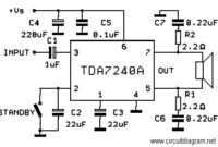 20W Bridge Amplifier Circuit based TDA7240A