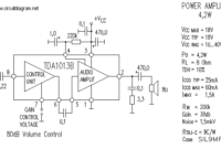 4W Audio Amplifier Circuit using TDA1013B