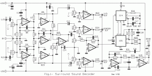 Surround Sound Decoder circuit diagram