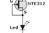 LED pilot light circuit with FET