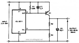 positive voltage regulator circuit with PNP Boost transistor
