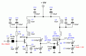 1.3W RF Amplifier Circuit
