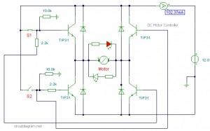 DC motor controller circuit