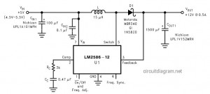 dc to dc voltage converter 5v to 12v LM2586