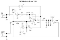 DOD Overdrive 250 preamp circuit diagram