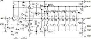 1500W power amplifier circuit diagram