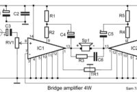 4W Bridge Amplifier Circuit