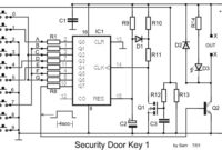 Digital Electronic Door Lock Security Key Circuit