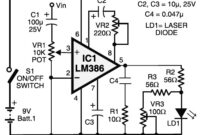 Laser communication - transmitter circuit