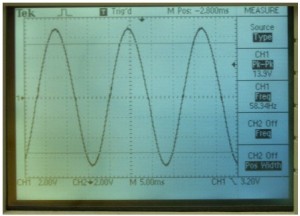 Output of DC-AC Pure Sine Wave Inverter Circuit