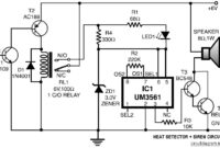 Heat Detector and Siren Circuit Electronic