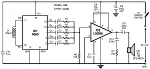 Multitone Siren Alarm circuit diagram