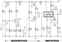 Mic condenser amplifier circuit diagram