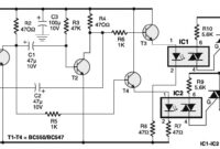 Portable 230V lamp flasher circuit electronic