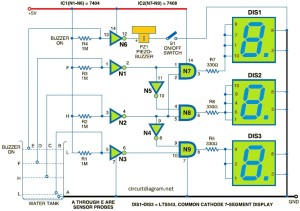 water level indicator circuit