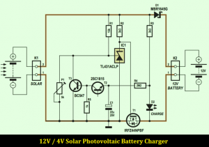 12V 4A Solar Photovoltaic Charger Schematic