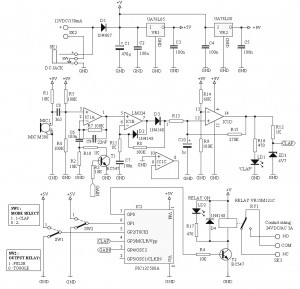Clap On / Off Switch Diagram