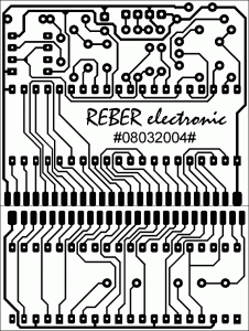 Bottom PCB Design Digital DC Voltmeter Circuit