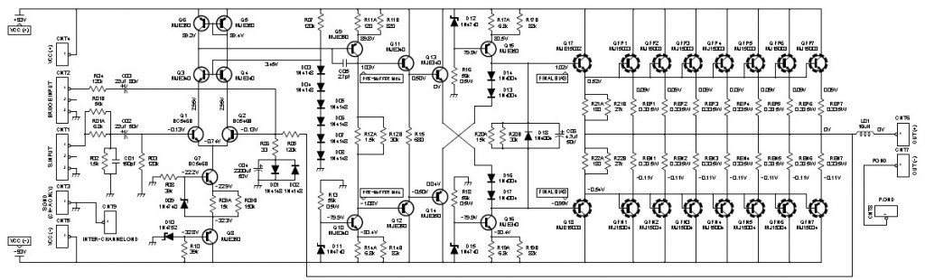 Class D Power Amplifier Circuit Diagram 